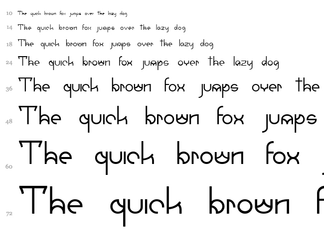 Umbra font waterfall